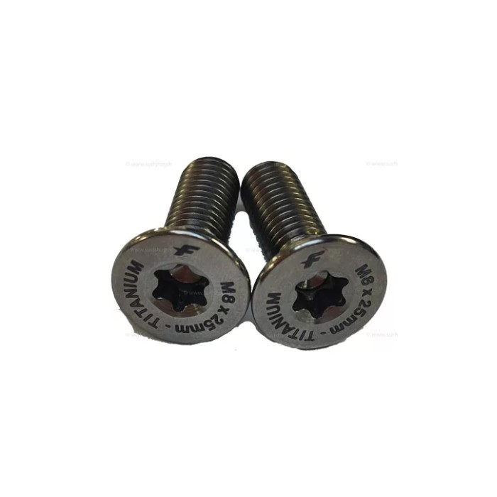 F-ONE Vis M8-25mm Tapered Head Screws (TITANIUM - T40 torx) x2