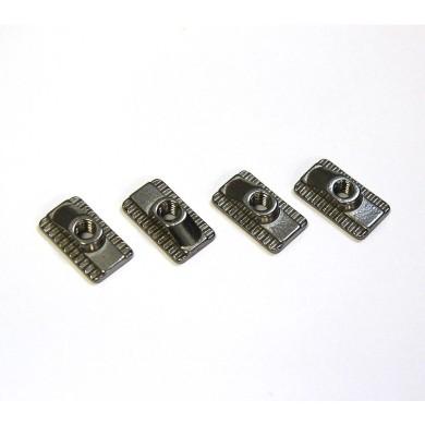 F-ONE T-nuts lot de 4 &eacute;crous en T M6