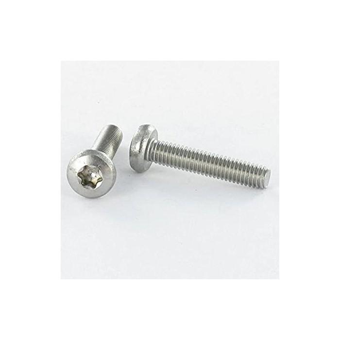 Vis inox &agrave; t&ecirc;te cylindrique bomb&eacute;e large &agrave; empreinte TORX T30 M6 mm