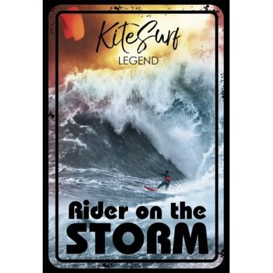 Plaque M&eacute;tal Kitesurf Legend