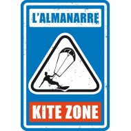 Plaque M&eacute;tal Almanarre Kite Zone Big