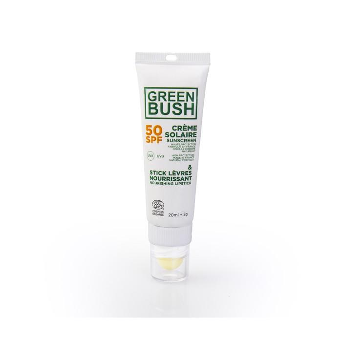 COMBI: CREME SOLAIRE SPF50 / STICK LEVRE NOURRISANT &ldquo;BIO COSMOS&rdquo;