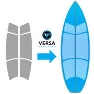 Versa traction grip transparent Shortboard kit