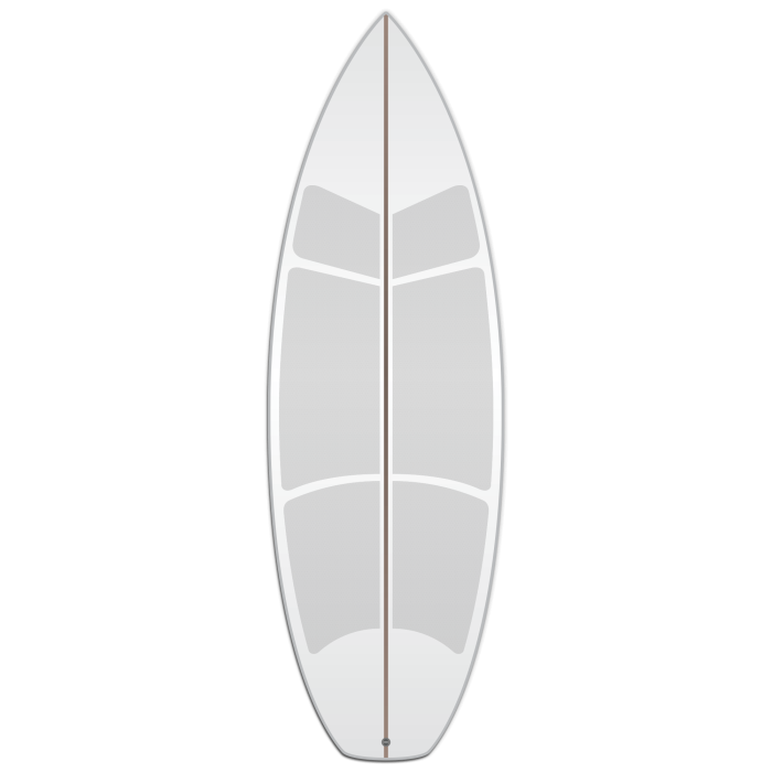 Versa traction grip transparent Shortboard kit