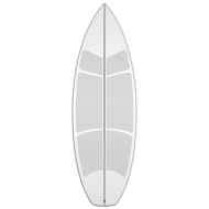 Versa traction grip transparent Shortboard kit
