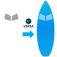 Versa traction grip transparent Short board extension