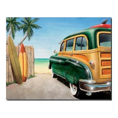 Plaque Green Woody