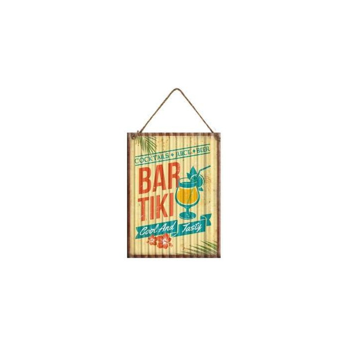 Plaque m&eacute;tal Tiki Bar