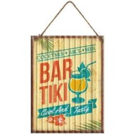Plaque m&eacute;tal Tiki Bar