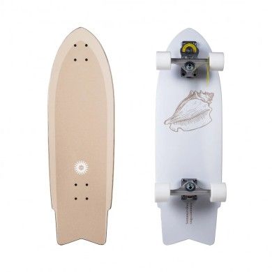 SUMMER VIBES White Beach Skateboard By Smoothstar